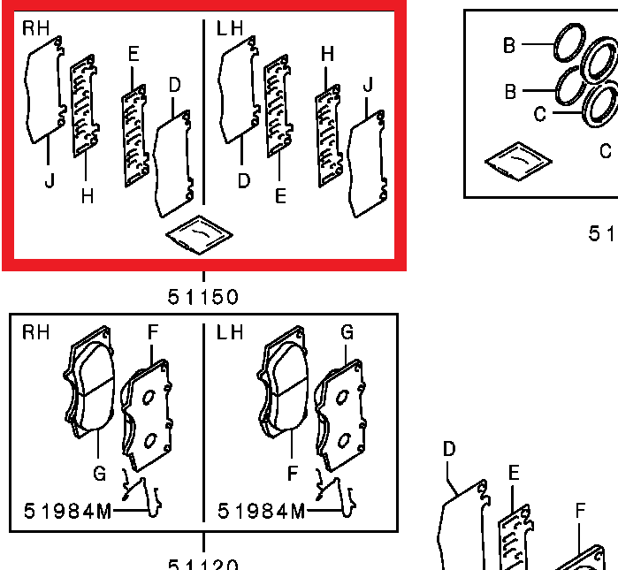 Mitsubishi SHIM SET,FR BRAKE | 4605B992