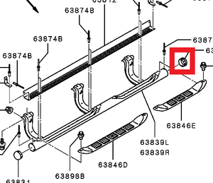 Mitsubishi CAP,SIDE STEP | 5360A112