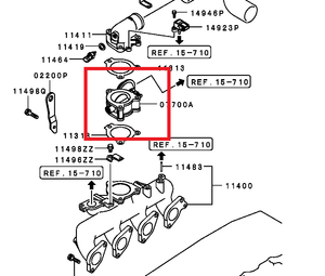 Mitsubishi THROTTLE BODY ASSY | MD333236