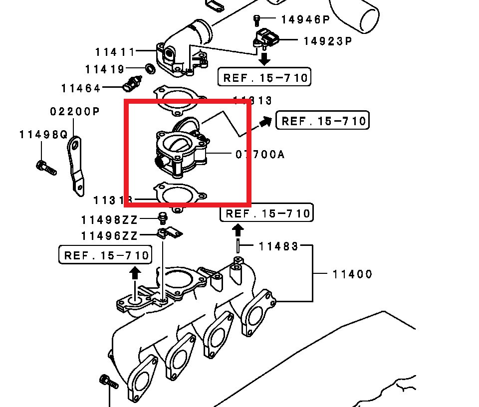 Mitsubishi THROTTLE BODY ASSY | MD333236