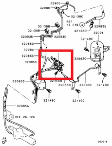 Mitsubishi VALVE,FREEWHEEL CLUTCH CON | MN168516