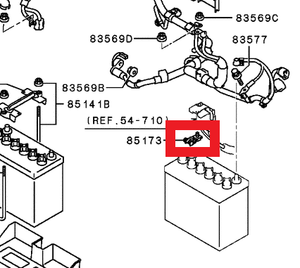 Mitsubishi TERMINAL,BATTERY | MU001364